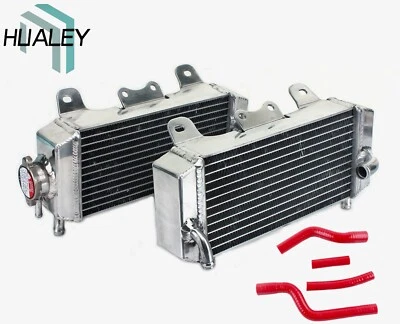 Aluminum Radiator + Red Silicone Hose For 2007-2009 Yamaha YZ250F 2007 2008 2009 - Image 1 of 4