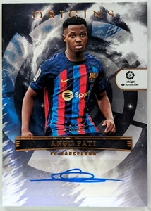 Ansu Fati 2022-23 Panini Origins La Liga Auto /64 OA-AF Barcelona - Picture 1 of 2