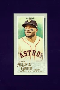 2020 Topps Allen & Ginter Mini Exclusive RIP EXT #371 Jose Altuve - Picture 1 of 2