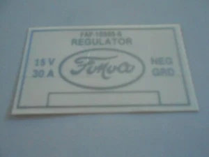 1956-57 Reproduction Ford Voltage Regulator Decal - Picture 1 of 1