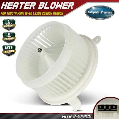 HVAC Heater Blower Motor with Wheel for Toyota Mirai 16-20 Lexus CT200h HS250h - Image 1 of 4