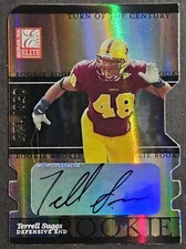 2003 Donruss Elite Turn Of The Century #170 Terrell Suggs Rookie Autograph /125 