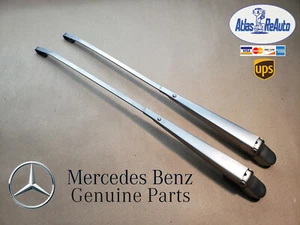 Mercedes Benz L&R Stainless Steel Wiper set. 280SE 350SEL 450SEL 300SD. CLEAN - Picture 1 of 9