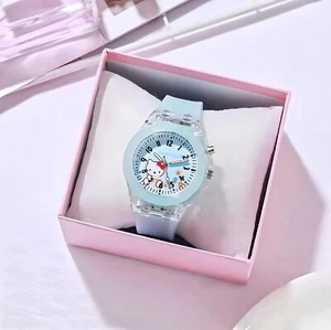 Hello Kitty Light Up Analog Kids Watch with Silicone Band - Blue - Picture 1 of 1