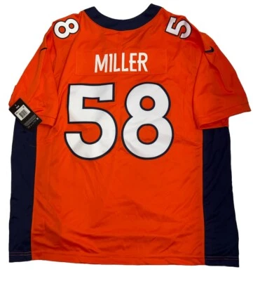 Nueva Camiseta Nike Von Miller Talla 3XL Naranja Denver Broncos Cosida Vapor Limited Foto 1 de 4