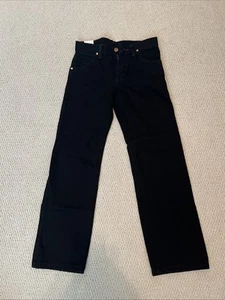 Wrangler Youth 9 Reg Pro Rodeo Denim Jeans Original Fit 13MWBBK Black NWT - Picture 1 of 3