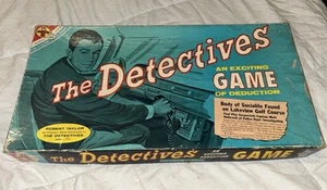 Vintage 1961 The Detectives Board Game Transogram Robert Taylor TV Show - Picture 1 of 12