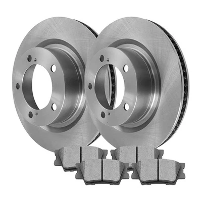 Front Brake Rotors & Ceramic Pads Kit for Toyota Land Cruiser 2016-2020 5 Lug Foto 1 de 4