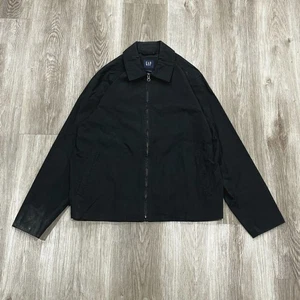 Vintage 00s Y2K Gap Detroit Workwear Style Full Zip Jacke Herren Gr. M kastig schwarz - Bild 1 von 5