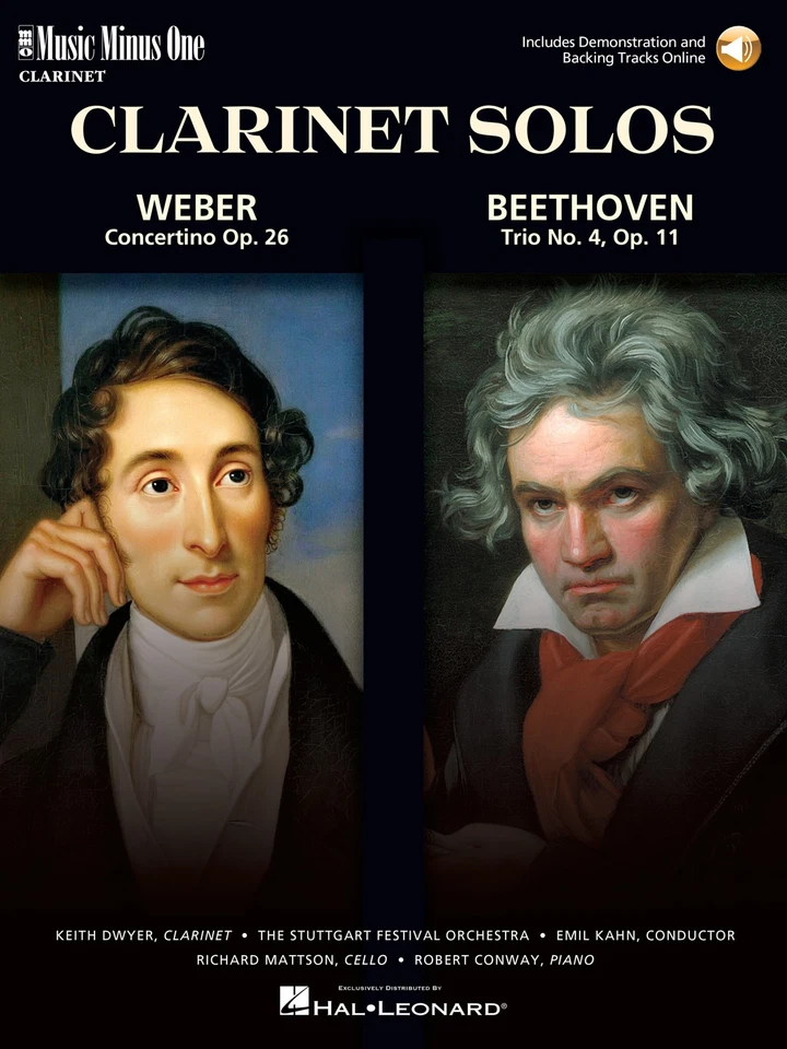 Weber Concertino Op 26 Beethoven Trio Clarinet Sheet Music Minus One Book Audio - Image 1 of 1