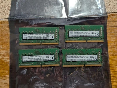Lote de 4 - SK Hynix HMA81GS6MFR8N-UH 8GB 1Rx8 PC4-2400T DDR4 SODIMM (32GB) - Imagem 1 de 4