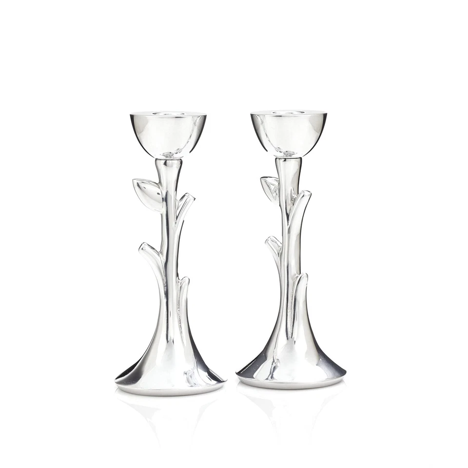 Candelabros de sábado Nambé Tree of Life - Candelabros escultóricos de 8 pulgadas, E... Foto 1 de 4