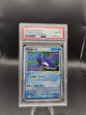 Pokemon PSA 8 NM Kyogre ex 95/100 Crystal Guardians Holo 2006  - Image 1 of 4