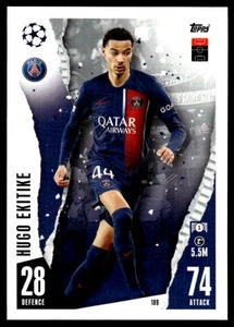 2023-24 Topps Match Attax #189 Hugo Ekitike Paris Saint-Germain - Picture 1 of 2