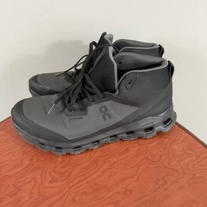 On Cloud roam Waterproof Hiking Boot High Top Sneaker Black Eclipse Women US 7.5 - Picture 1 of 9