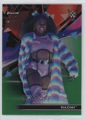 2021 Topps Finest WWE Green Refractor /99 Naomi #25 - Image 1 of 2