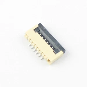10 piezas FPC FFC 1 mm 1,0 mm paso 6 pines tipo abatible conector plano contacto inferior - Imagen 1 de 6