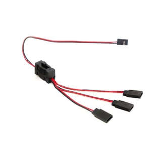 1/10 Interruptor Y Cable 3 Vías Cable Luz LED Encendido/apagado Para SCX10 TRX-4 RC Coche Oruga - Imagen 1 de 7