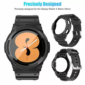 Band Case For Samsung Galaxy Watch 4 40mm 44mm Smart Watch Strap Cover TPU - Picture 1 of 11