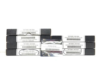 Lot of 7 MEM2801-128U256D 128MB DRAM Memory for Cisco 2801 Router - Image 1 of 4