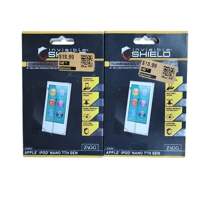 2x InvisibleShield Original Screen Protector for iPod Nano 7th Gen *NEW#1* 08928 - Image 1 of 2