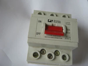 FEDERAL ELECTRIC 125 AMP FESD3 125 AMP SWITCH DISCONNECTOR - Picture 1 of 1