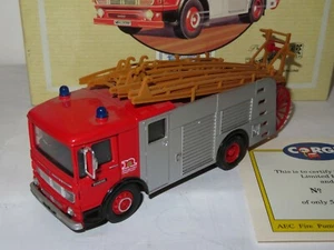 AEC Pump Escape Fire Engine Nottinghamshire - pompiers - CORGI - Limited edition - Foto 1 di 6