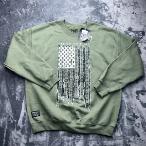 Sudadera Howitzer Patriot Mfg Para Hombres Grande Oliva Nueva Con Etiquetas Gráfico Frontal - Imagen 1 de 6