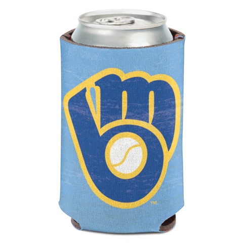 WinCraft Milwaukee Brewers Cooperstown Collection Can Cooler Cover