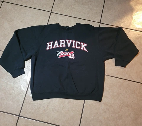 2011 BLACK SWEAT SHIRT #29 BUDWEISER KEVIN HARVICK XLARGE XL Cover