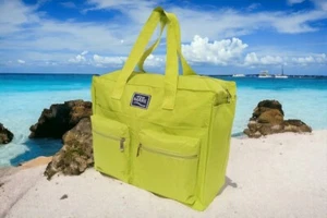 Borsa mare Aqua di mare tinta unita con tasche esterne e borsello donna - Foto 1 di 1