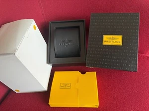 Genuine Original BREITLING watch box with black leather case - Bild 1 von 10
