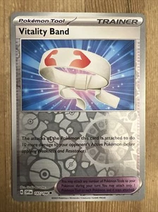 POKEMON Card - Vitality Band 197/198 - Reverse Holo - Scarlet & Violet - NM - Picture 1 of 2