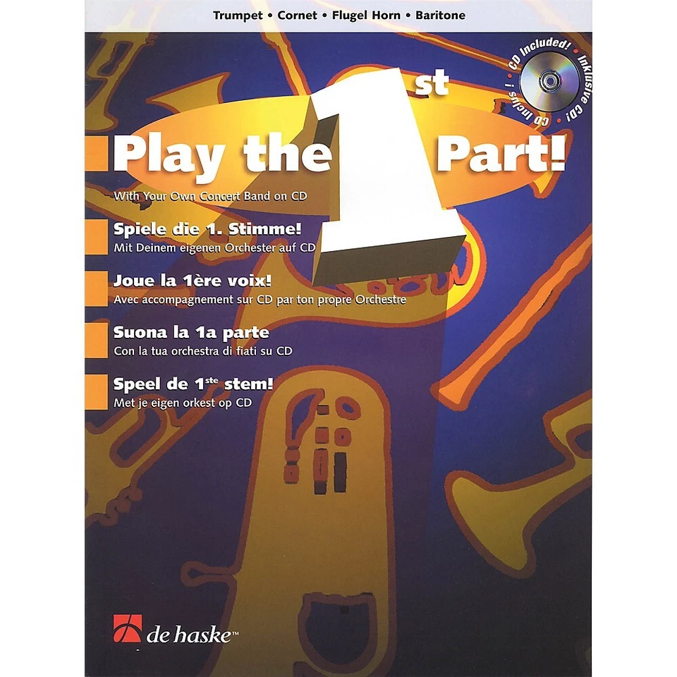 Play The 1st Part Trumpet Solo Classical Sheet Music Band Play-along Book CD