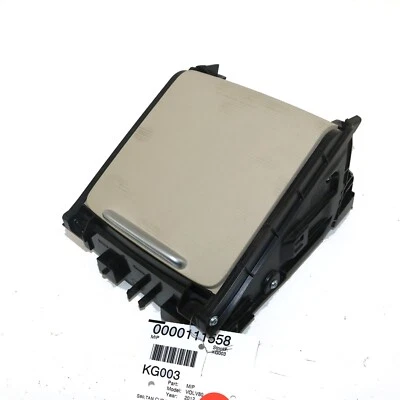 Volvo OEM Tan Center Console Cup Holders w/Sliding Lid fits S80 V70 XC70 - Image 1 of 4