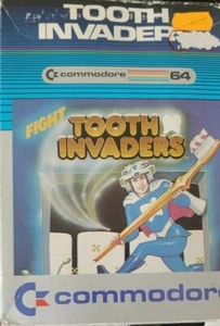 Tooth Invaders (Commodore 1984) Módulo C64 Commodore 64 + Manual Buen Estado - Imagen 1 de 3