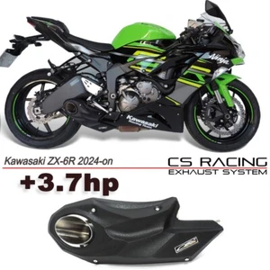 2024-on Kawasaki ZX-6R Ninja 636 CS Racing Slip-on Exhaust + dB Killer (+3.7hp) - Picture 1 of 12