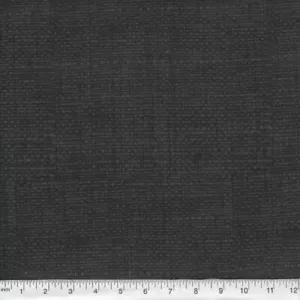 Black Burlap Print 100% Cotton Fabric sold by the 1/4 yard from bolt - Picture 1 of 1