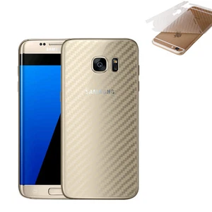 2 x Rückseite Carbon Schutzfolie für Samsung Galaxy S7 Carbon Hinten Film Folie - Picture 1 of 6