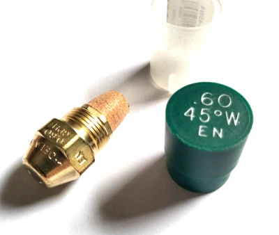 Gicleur DELAVAN 0,60 45°W débit 0.60 GPH angle 45° Type W chaudière fioul