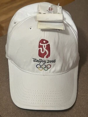 New With Tags NWT Vintage Beijing 2008 Olympics Fitted Baseball Hat Cap - Image 1 of 4