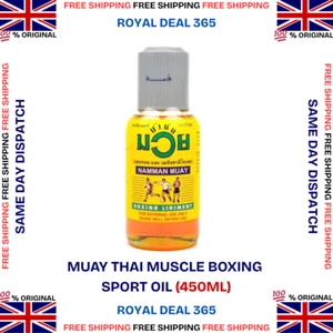 Namman Muay Thai Boxing Liniment Oil 450mL | Warm Up & Muscle Pain Relief - UK - Picture 1 of 2