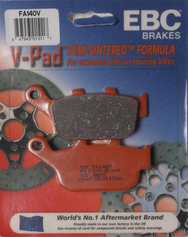 EBC 2014-2015 CTX700ND Honda BRAKE PADS V-SERIES FA140V - Image 1 of 1
