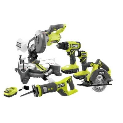RYOBI CANADA 18V Cordless 5-Tool Kit w/(2)1.5 Ah Batteries & Charger - Image 1 of 4
