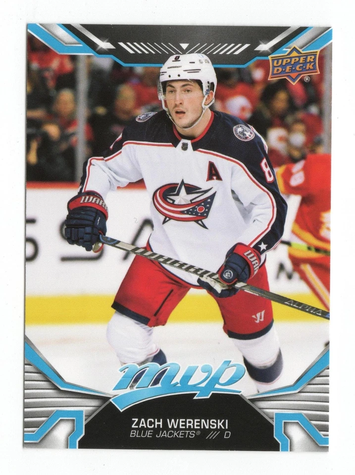 2022-23 Upper Deck MVP 146 Zach Werenski Columbus Blue Jackets Card - Image 1 of 1