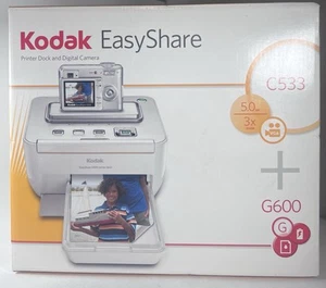 Kodak EasyShare C533 + G600  Digital Camera & PRINTER DOCK- Silver New Sealed - Picture 1 of 4