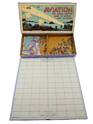 AVIATION by H.P.G. & Sons Gibson Vintage Board Game 1930s Aerial Tactics ENGLAND - Image 1 of 4