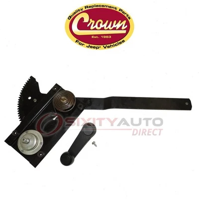 Crown Automotive Front Right Window Regulator for 1976-1986 Jeep CJ7 - Body qs - Image 1 of 4