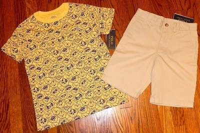 POLO RALPH LAUREN AUTHENTIC BOYS ORIGINAL BRAND NEW 2Pc SHORTS SET Size 6, NWT - Image 1 of 4