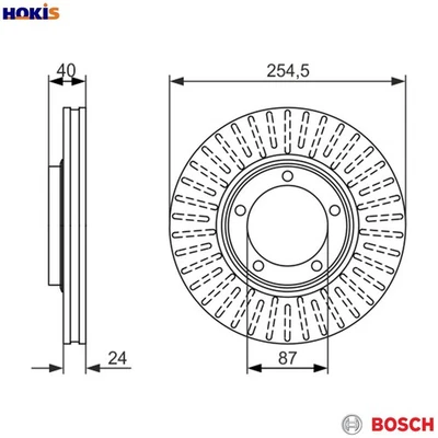 2x BRAKE DISC 0 986 479 596 FOR HYUNDAI SATELLITE/Bus STAREX/H-1/Van LIBERO 2.5L - Image 1 of 4